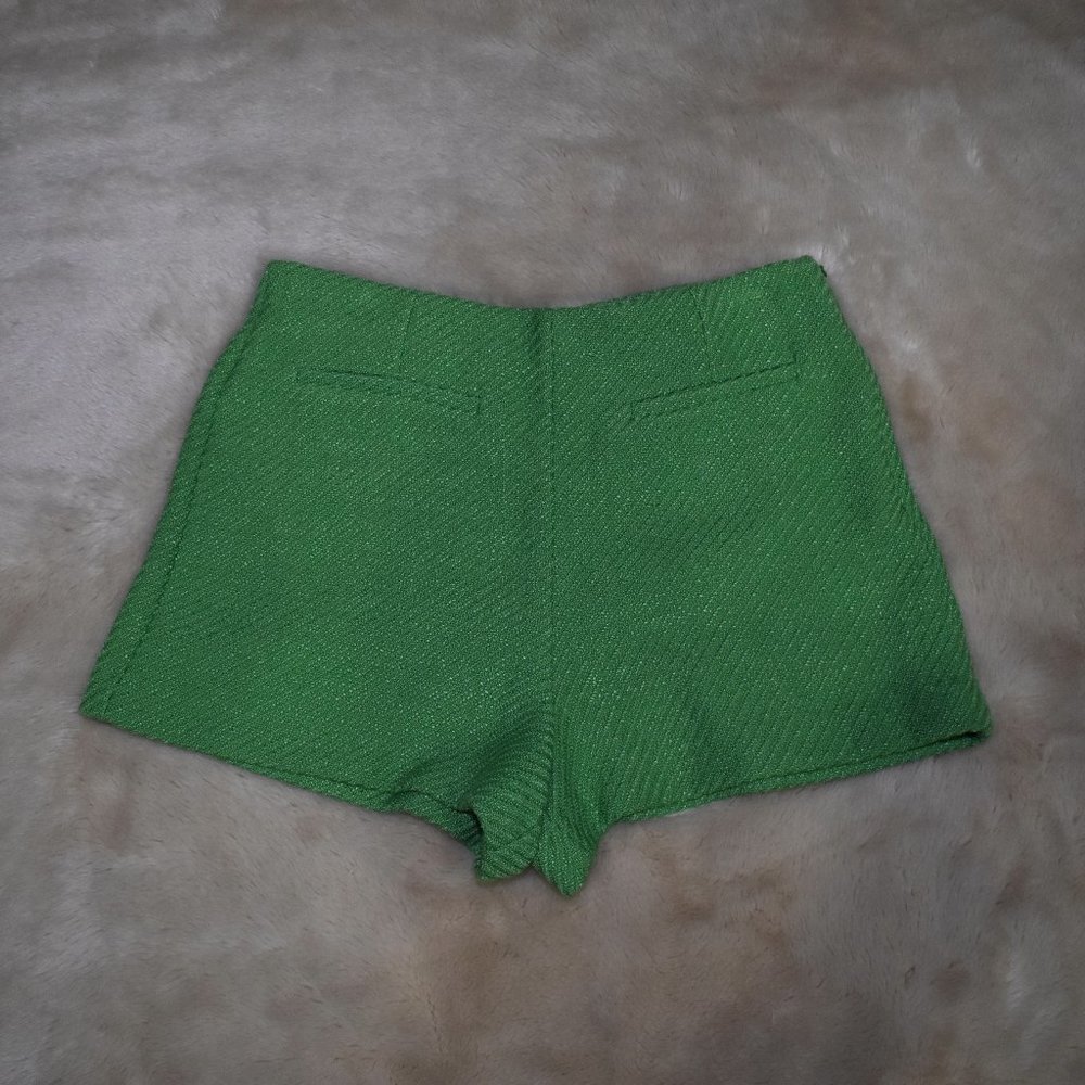 Zara Green Highrise High waist Shorts Size Large